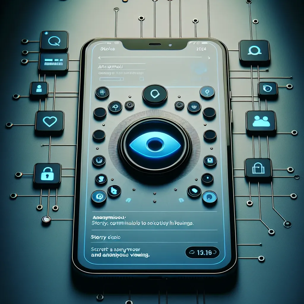 "Anonymous Instagram Story viewer graphic illustrating key features and benefits of discreetly viewing Instagram Stories in 2024, with a modern design and engaging visuals."